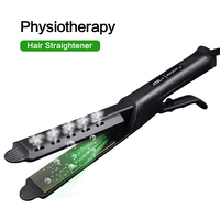 Hair straightener with steam function Electric LCD back Hot Sale stream dry flat iron professional hair straightener