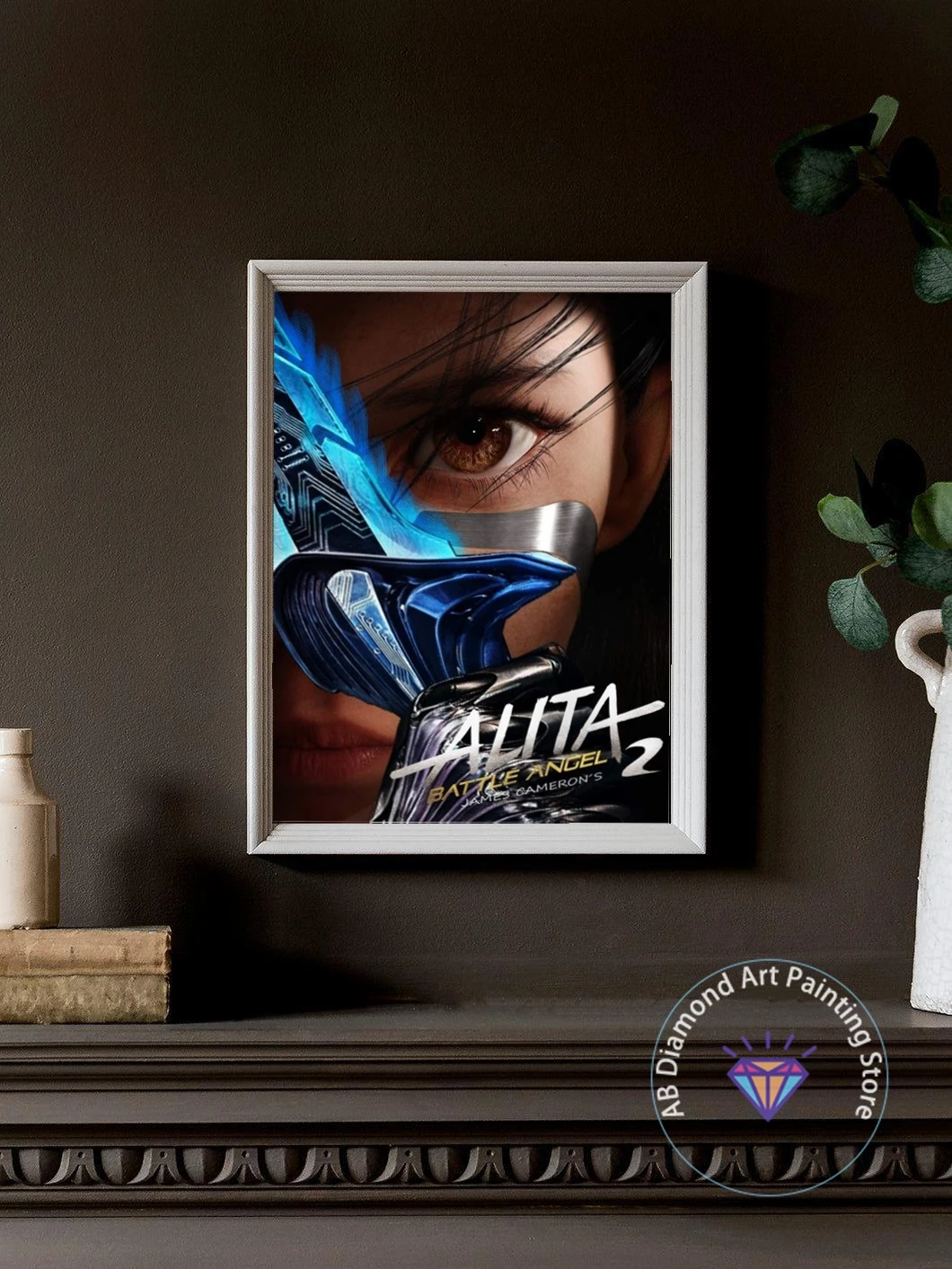 Alita: Battle Angel Movie AB Diamond Painting Kit DIY Diamond Embroidery Cross Stitch Handmade Art Gift Crafts Home Decor Gift