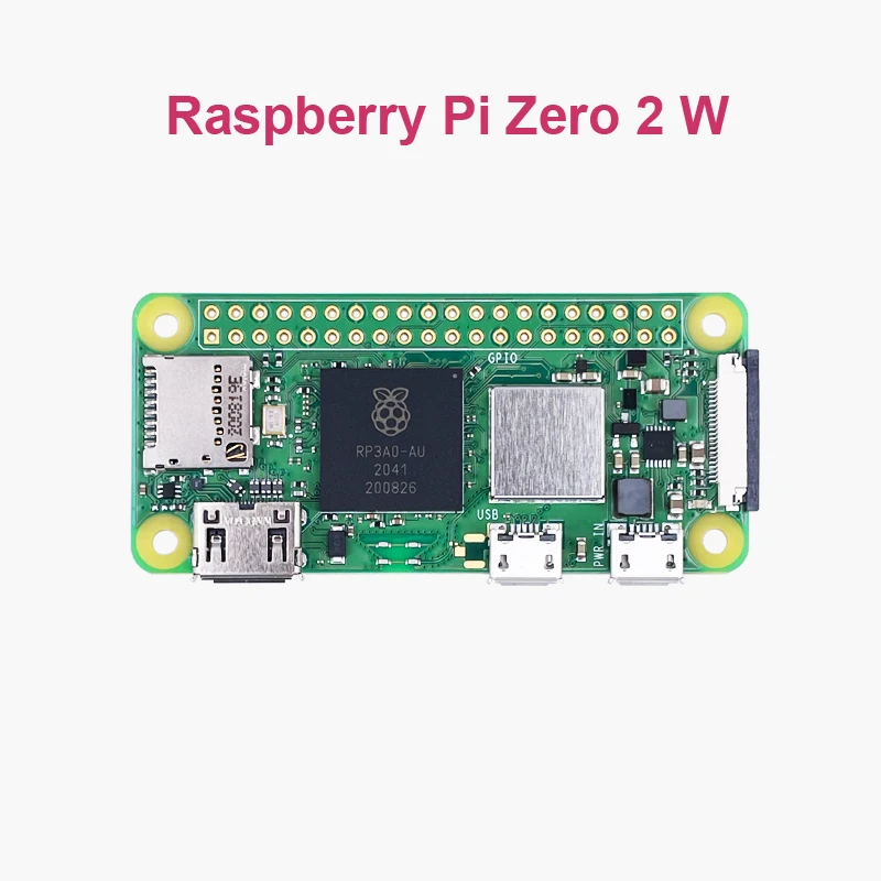 New Raspberry Pi Zero 2 W With RP3A0 A Quad-core 64-bit ARM Cortex-A53 Processor 1GHz 512MB of SDRAM Wireless LAN RPI0 2W