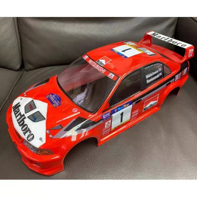 TC104 1/10 Lancer Evolution V Clear lexan body shell 190mm dla samochodu rajdowego RC 257mm rozstaw osi Tamiya tt01 tt02 podwozie