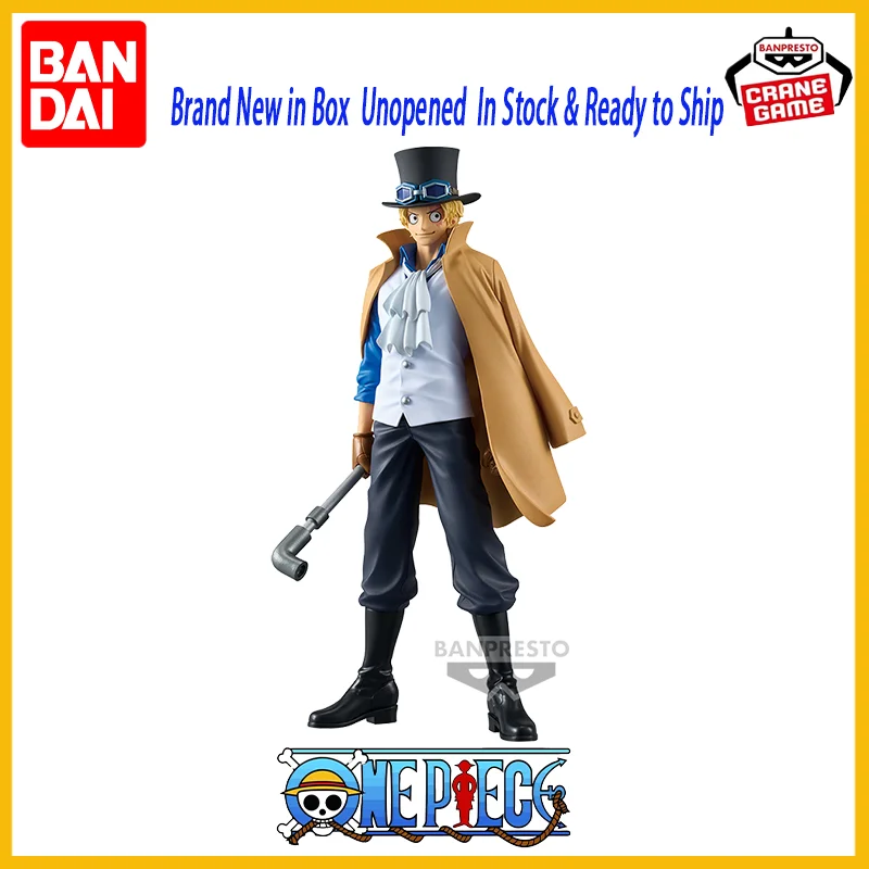 ของแท้จาก BANDAI วันพีซ DXF ซีรีส์ แกรนด์ไลน์ เอ็กซ์ตร้า ซาโบ ฟิกเกอร์อนิเมะ PVC ของสะสมตั้งโต๊ะ ของเล่น ของขวัญ