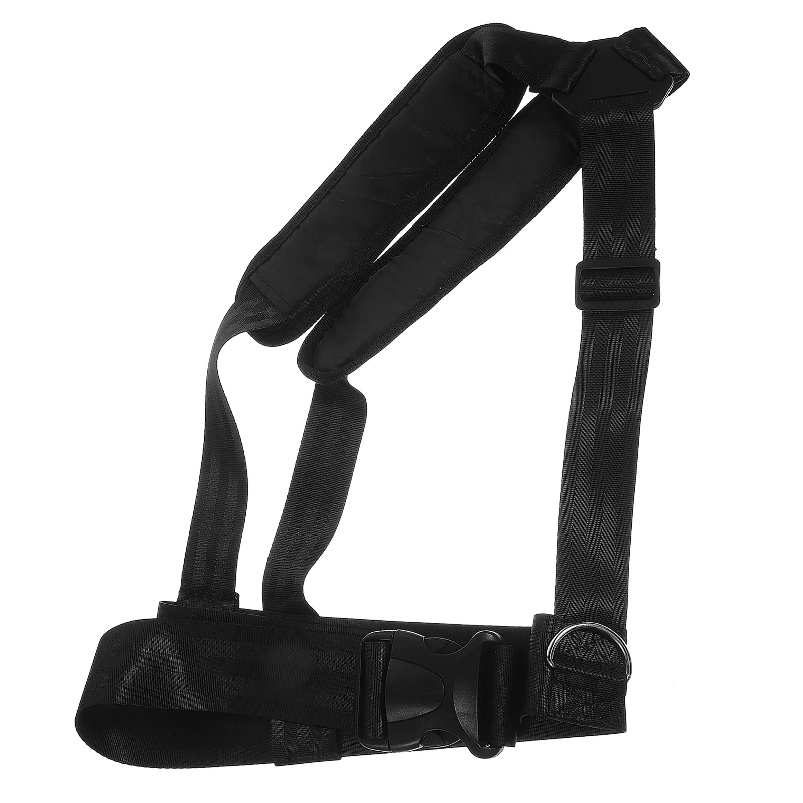 Weight-bearing Belt Running Assist Sled Anti-resistance Training Black Weighting Exercise Strap Pull