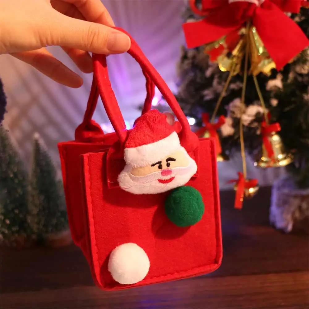 Candy Bag Christmas Candy Bag Christmas Santa Christmas Treat Bags Cartoon Cute Children's Candy Bag Kindergarten