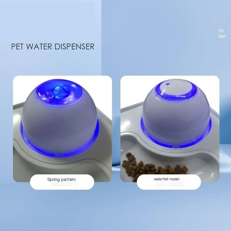 New Global Drinking Water Feeding All-in-one Machine Mute Anti-dry Burning Cats And Cats Automatic Drinking Water Feeding Pets