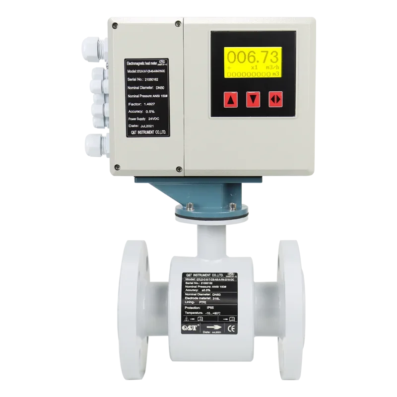 BTU flow meter Electromagnetic Heat Meter Cold Water Flowmeter Thermometer Magnetic Calorimeter