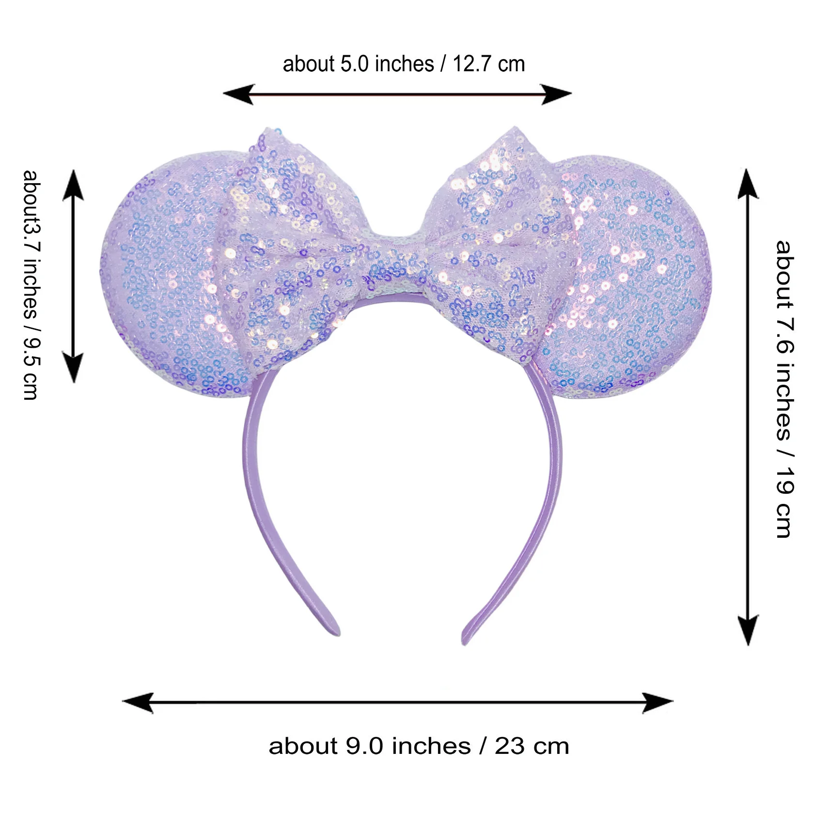 Girls Mouse Ear Hairband For Girls 5\