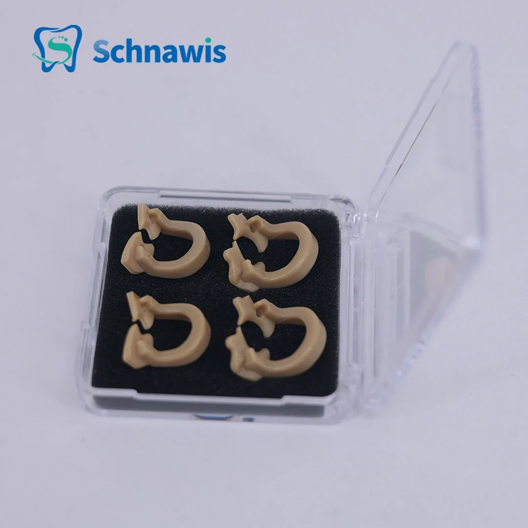 4Pcs/Set Dental Dam Rubber Clamp Sectional Matrix Band Molar Barrier Clips Autoclavable Use with Matrix Forming Sheets