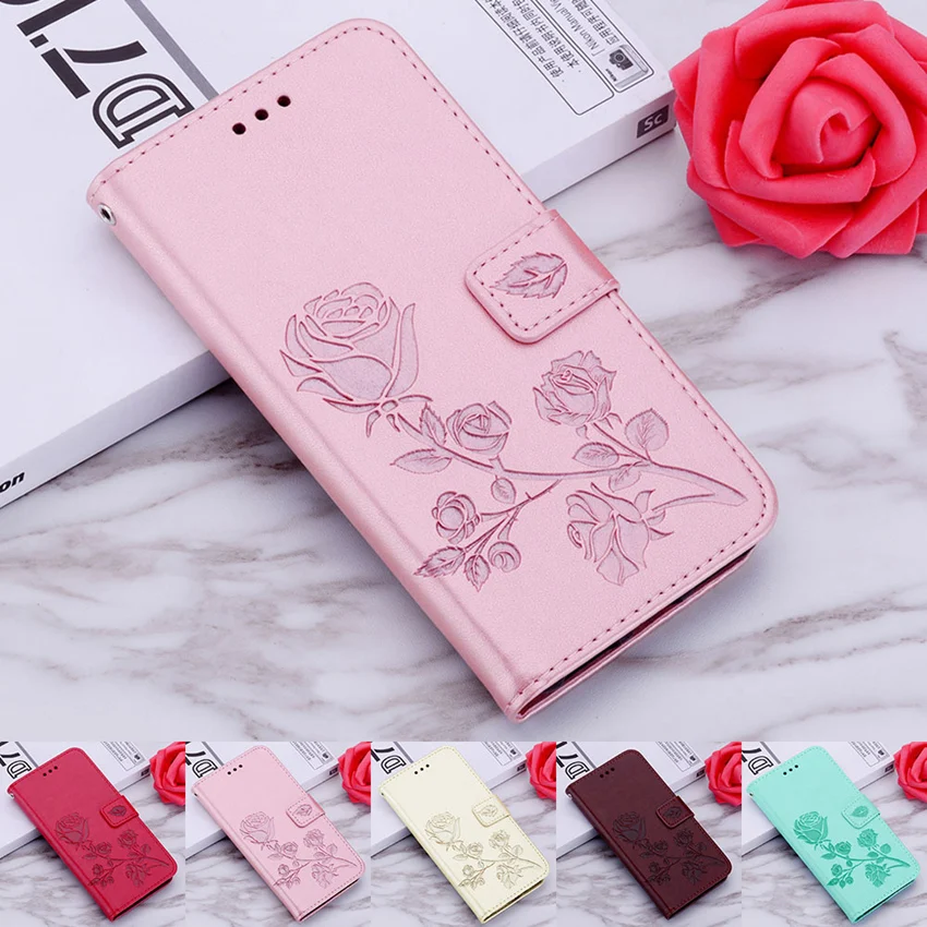 Rose Flower Leather Wallet Case For Honor X7 X8 7X 8X 8A 8C 8S 9 9A 9C 9S 10 20 50 Lite 10i 20i  9X 10X Lite 7A Flip Book Cover