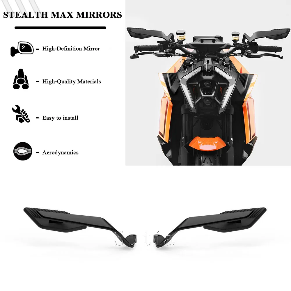 

2025 New Motorcycle Side View Mirror For KTM 1290 Super Duke R 1390 Super Duke R EVO Super Duke Stealth Winglets Rearview Mirror