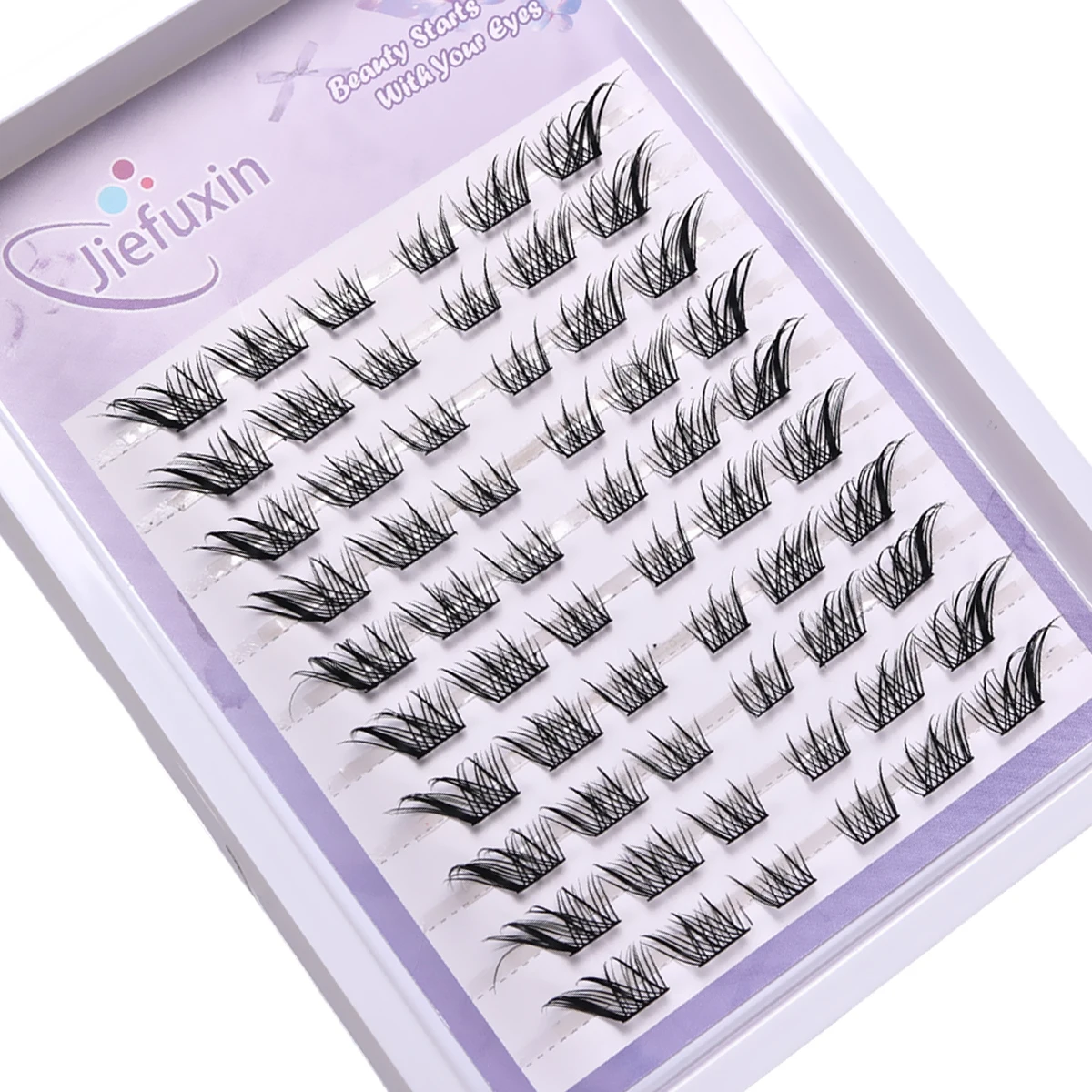 10 Rijen Fox Eye Effect Pluizi - Eyelash Extension Fox Eye recensie en prijs