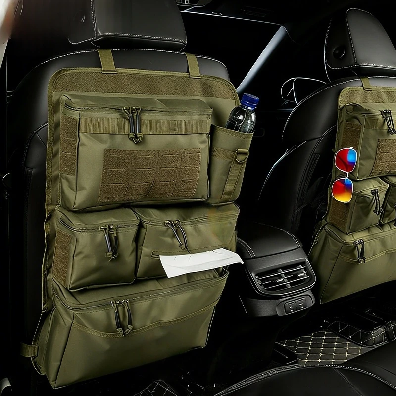 

Car Backseat Tactical Storage Bag, Car Seat Back Storage Organizer | Made of Oxford Cloth, Ideal for Car Interior Storage