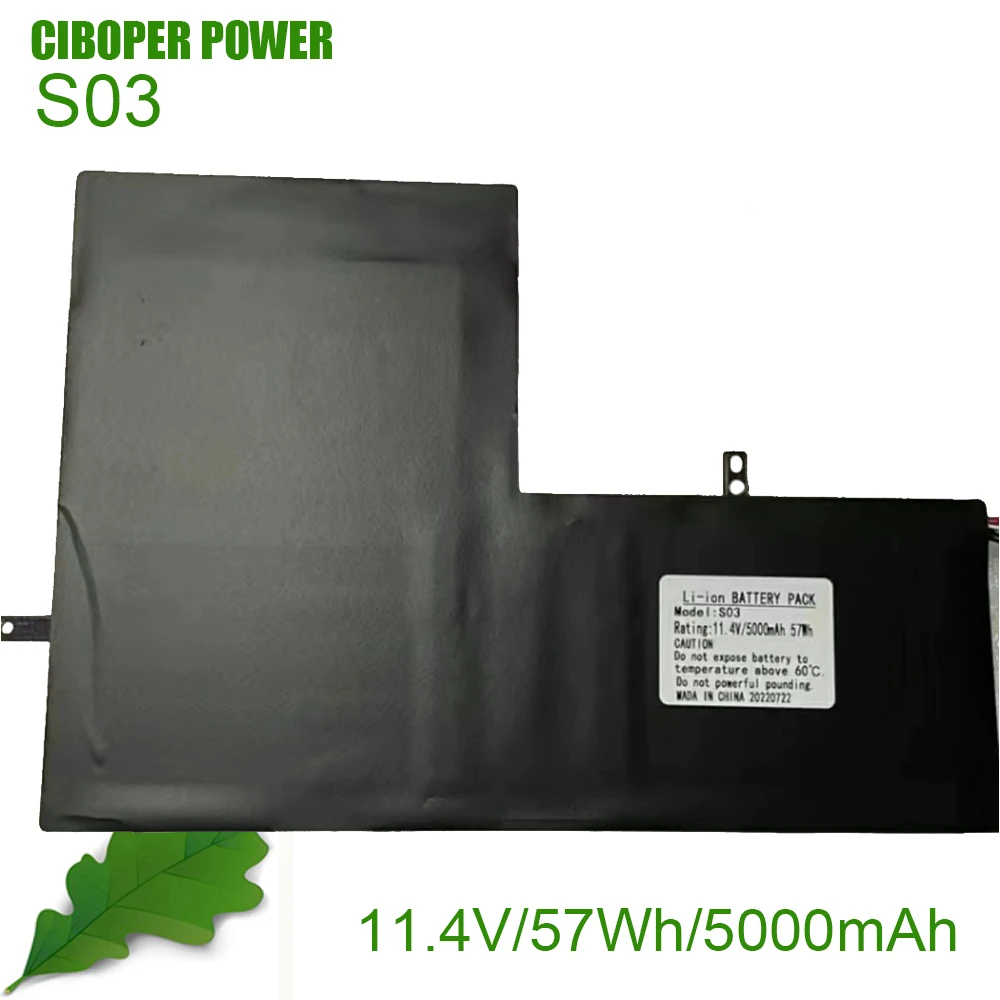 CP New Laptop Battery S03 S15 11.4V/57Wh/5000mAh Li-ion Replacement Battery