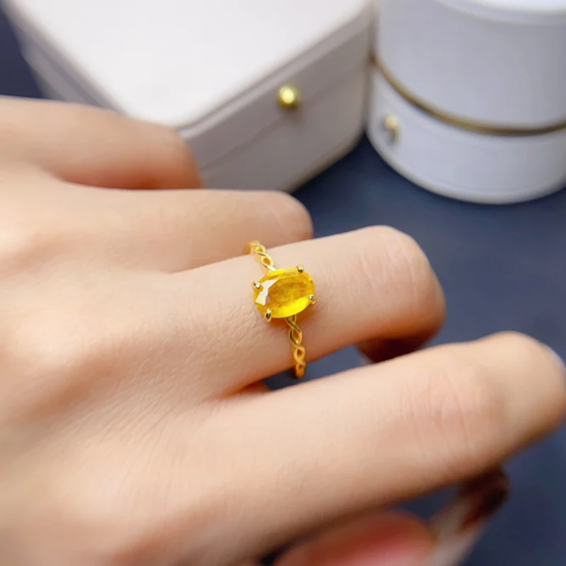 

Кольца с натуральным желтым сапфиром для женщин, серебро 925 пробы, ювелирные изделия, роскошные драгоценные камни, позолота 18 карат, бесплатная доставка, регулируемые кольца