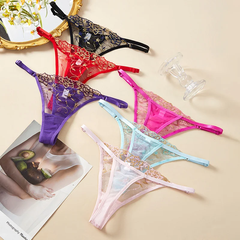 

Прозрачные женские трусики, женские трусы, нижнее белье, женские кружевные стринги, трусики-стринги, сексуальное нижнее белье с цветочным принтом