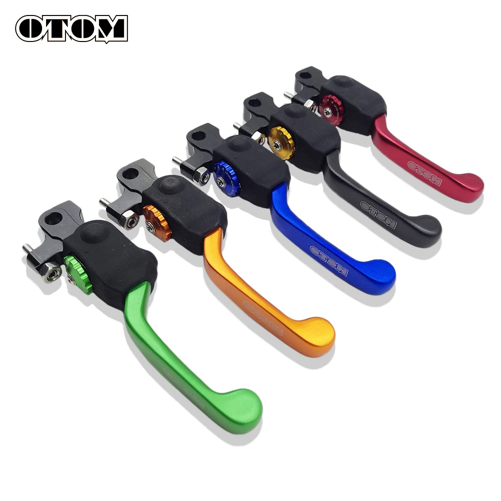 OTOM Universal Motorcycle Brake Clutch Lever 7 Gears Adjustable Foldable For KAYO T4 T6 K6 KEWS K16 K18 HENGJIAN KTM AVANTIS GR