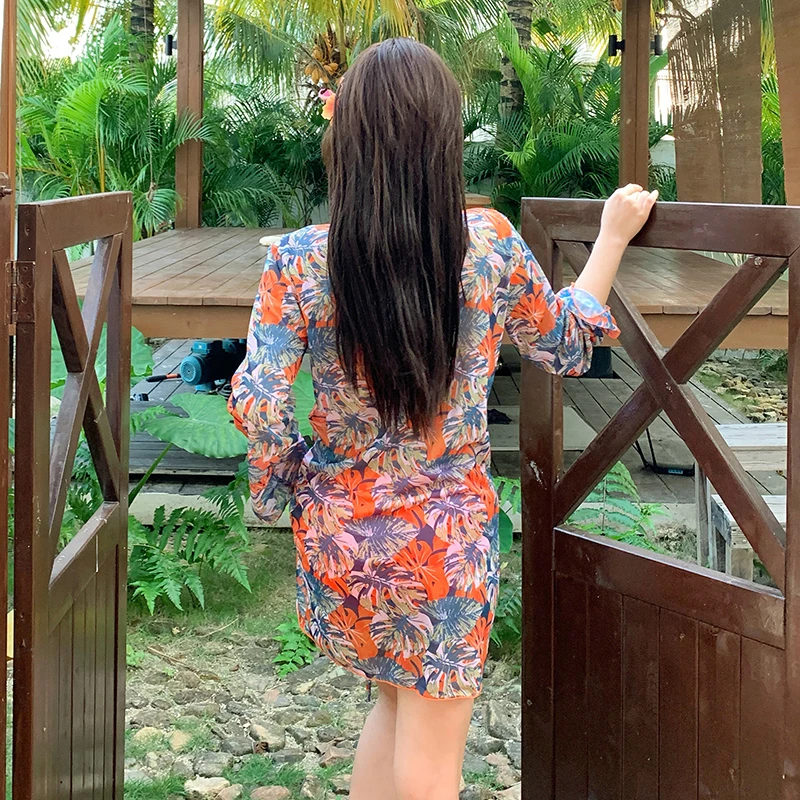 2026 مثير المرأة دعوى مجموعة البكيني ملابس الإناث المايوه منخفضة الخصر 3 قطعة حجم كبير شبكة ردائه التستر الرسن بحر