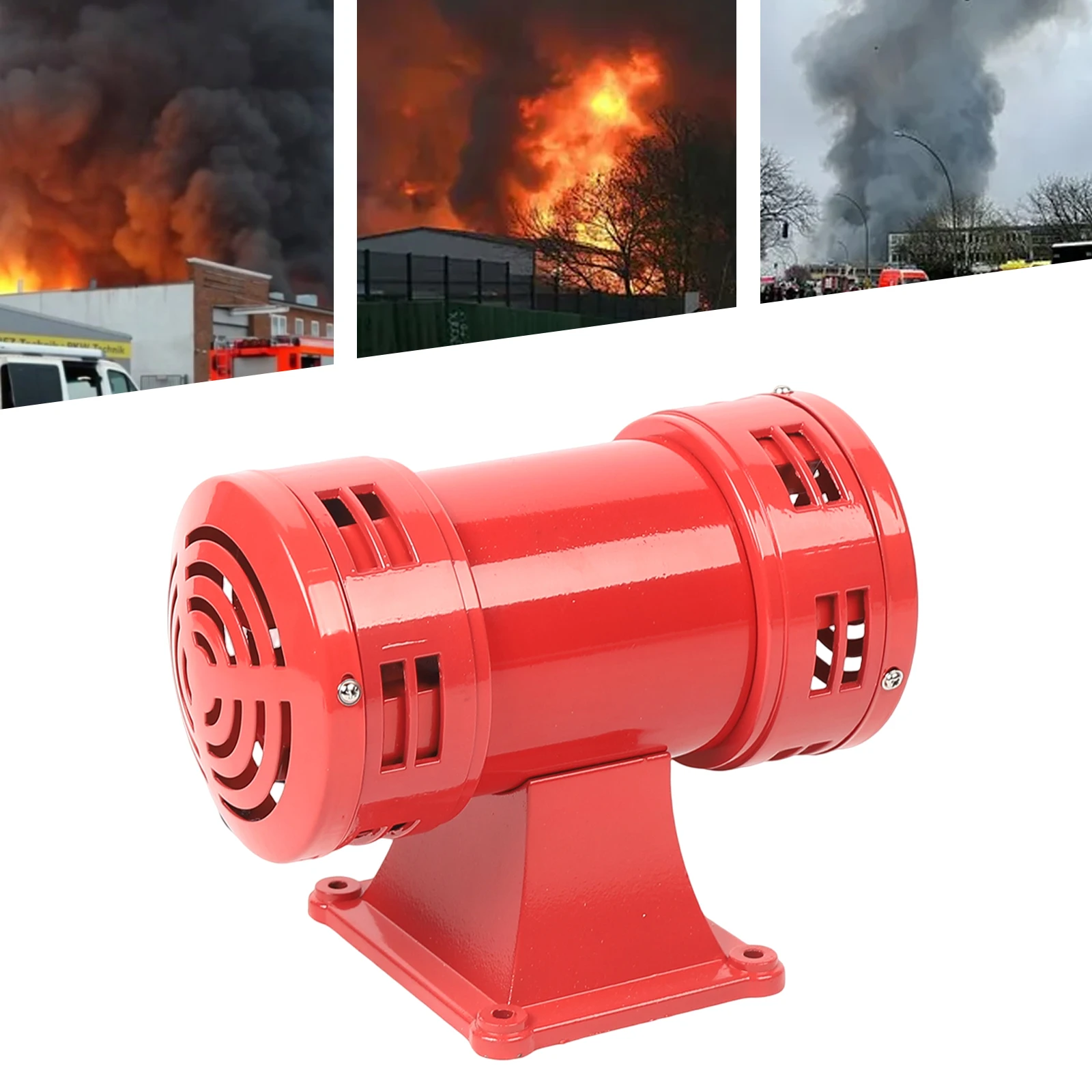 110V MS-490 Air Raid Sirens, 400W Electric Siren Air Raid Sound Siren Alarm, 140db Industrial Siren for Industrial Ships Mines