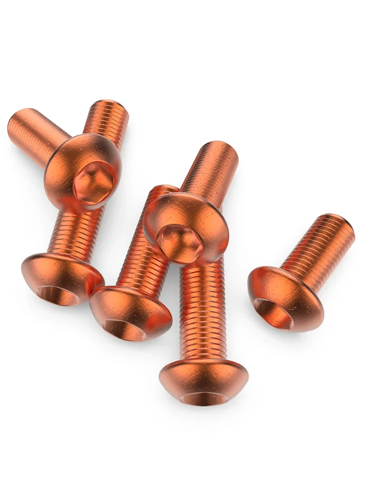 

M3 M4 M5 M6 M8 Metric X 4 5 6 8 10-50mm Pure Copper Button Head Screw Bolts Electric-conduction