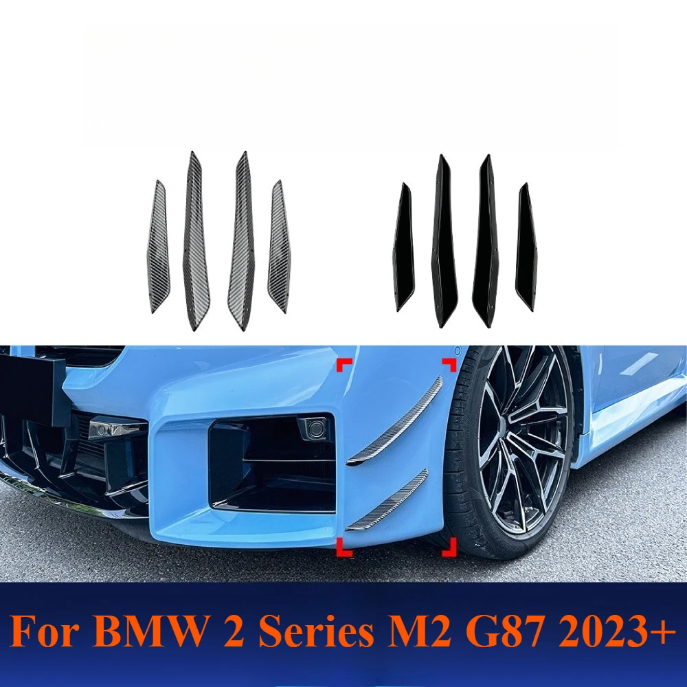 

Для BMW 2 серии M2 G87 2023 + передний вентиляционный отверстие, ветрозащитная решетка, наклейка из углеродного волокна, внешняя модификация, аксессуар