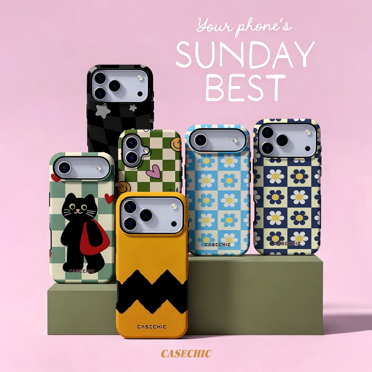 Charlie Wave For Samsung Galaxy S26 S25 S24 A56 A36 Dual Layer Luxury Fashion Full Lens Protective phone Cover CaseChic