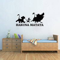 Hakuna Matata Stickers The Lion King Vinyl Mural Decals For Kids Room Cartoon Wall Decoration Car Laptop Decor