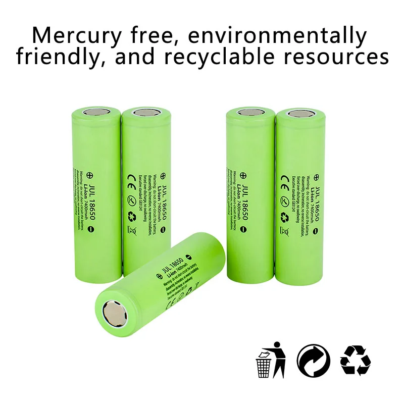 High Quality 18650 lithium battery 3.7V rechargeable battery 2000mah Household Batteries Battery Packs