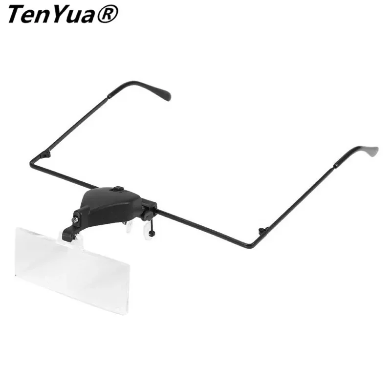 Imagem -04 - Tenyua 1.5x 2.5x 3.5x Lente Lupa Cabeça Lupa Leitura Lupa com Luz Led Óptico Durável Lupa