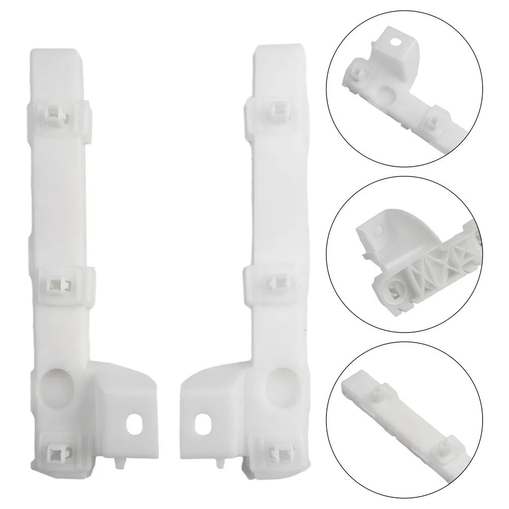 

Front Bumper Bracket For Mitsubishi Lancer 2008-2017 Left Right Side ABS Plastic Replace 6400A403 6400A404 White Color Pair Set