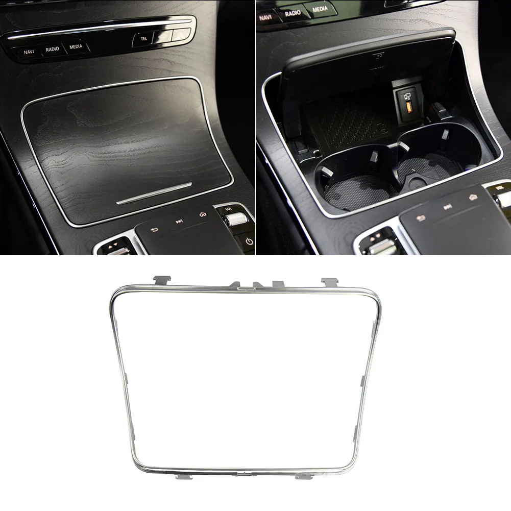 

Cup Holder Trim Personal Car Part Chrome Ashtray Elements Ornaments for Mercedes Benz GLC C Class W253 W205 2015-2020