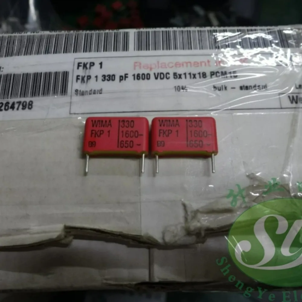 

5pcs/lot FKP1 0.00033uF 1600V 0.33nf 330pF 331 Brand New 15mm Film Capacitor