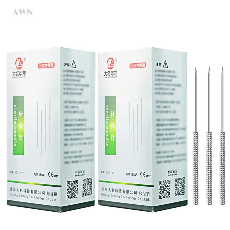 1000Pcs(2box) Multi Size with Tube Acupuncture Needles Body Acupoint Massage Awn Sterilze for Single Use/cheap