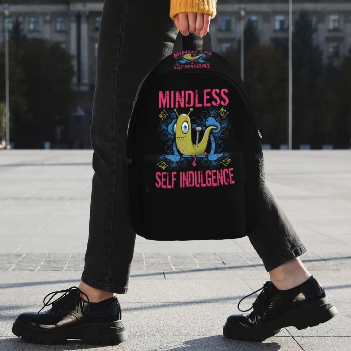 حقيبة ظهر Msi Mindless Self Indulgence Band رائجة البيع Daypack للأولاد والبنات حقيبة كتب حقائب كتف للرجال والنساء والأطفال حقيبة مدرسية #4