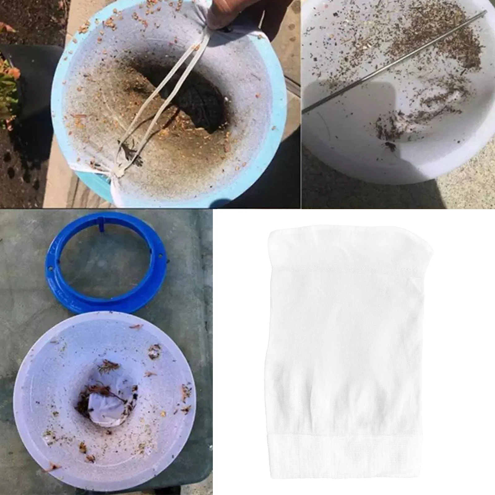 

Pool Filter Basket Elastic Skimmer Socks Nylon Cleaning Accessories Strainer Bag for Hot Tub Garbage Dust Prevention