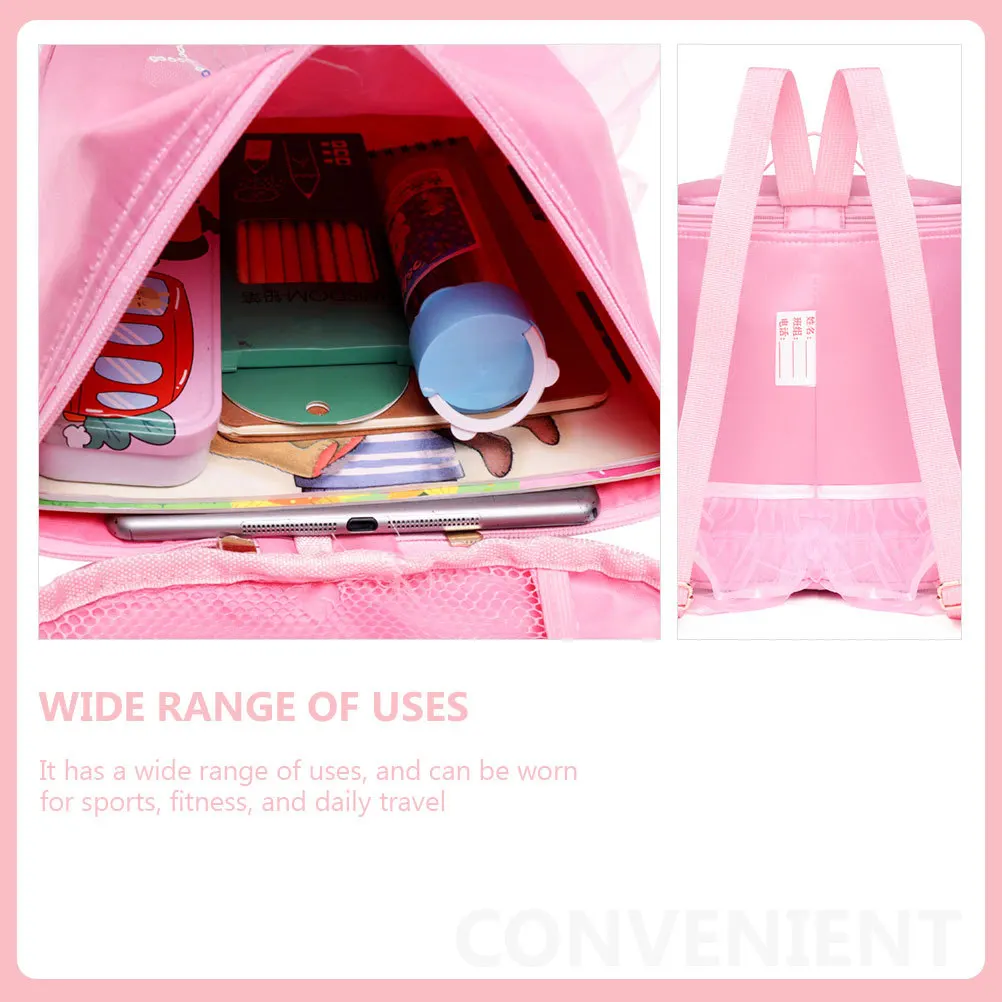 حقيبة ظهر لرقص الباليه من النايلون بسعة كبيرة وحزام قابل للتعديل وتصميم جميل لفئة الرقص اللاتيني الحديثة #2