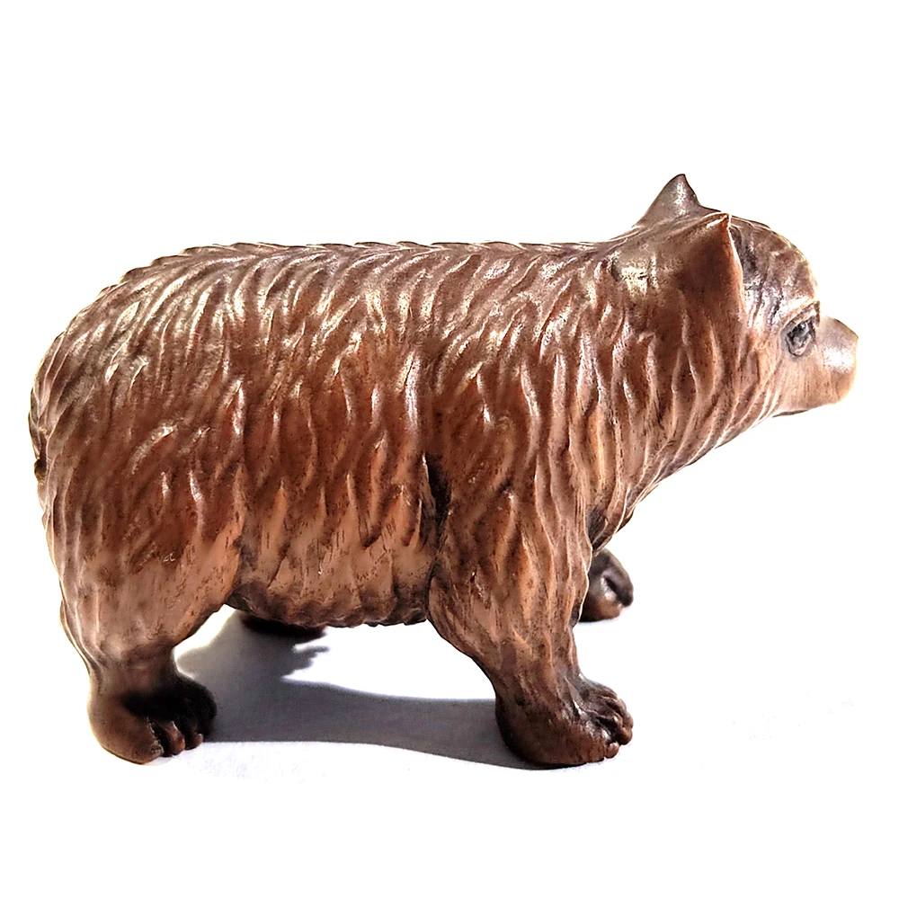 

F005 -Collectible 30 Years OLD 2" Hand Carved Boxwood Netsuke - Capybara