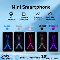 SOYES XS15 3-inch mini smartphone: compact and spare | supports 3G network and dual SIM | 2GB+16GB | multi-color selection