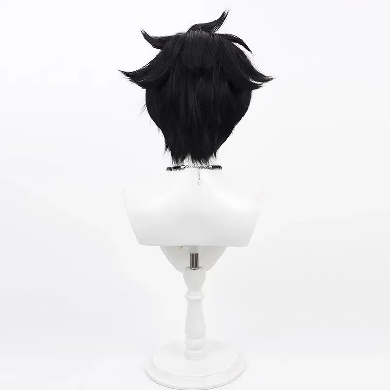 كوسبلاي [رجل] رقم. 8 سلسلة مينغهاي كوس شعر مستعار علوي أسود مصبوغ أبيض نمط عام