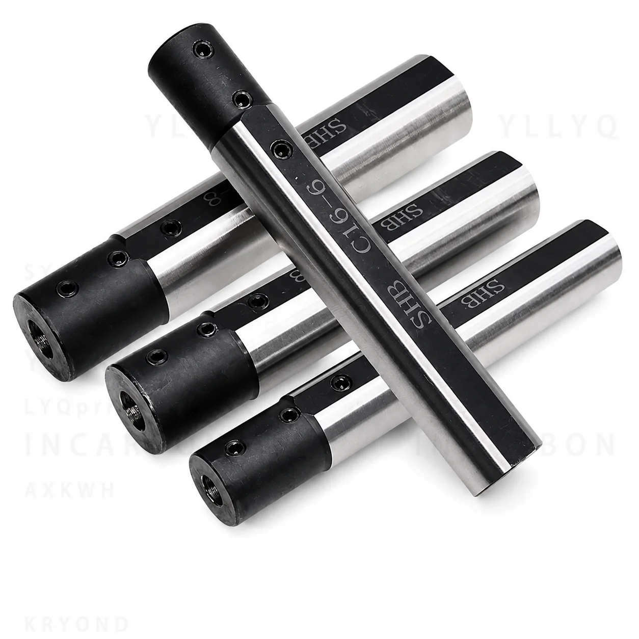 SHB12/SHB16/SHB20/SHB25 Lathe Tool Sleeve, Multiple Sizes 3-12, for Small Diameter Tungsten Steel Boring & Turning Holders
