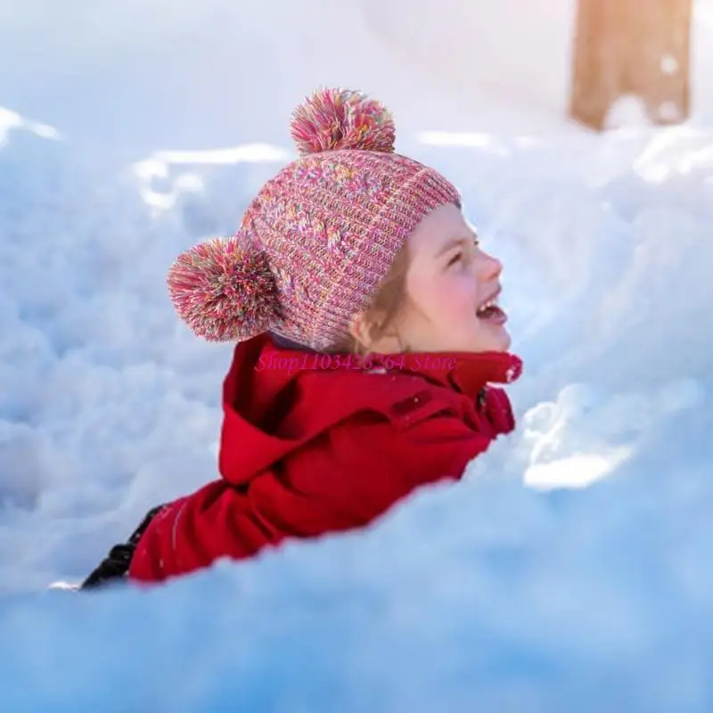 Boy Girls Winter Hat Scarf Gloves Earmuffs Set Soft Outdoor Gears Comfortable view 3