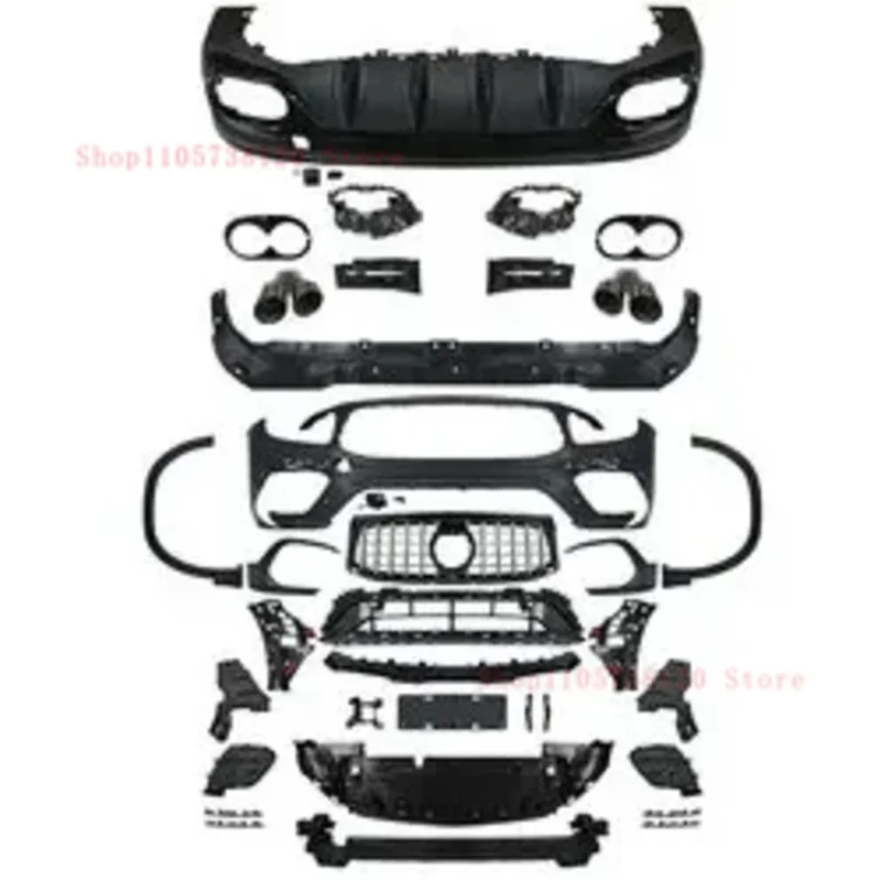 Factory Hot Selling High Quality Front Rear Bumper With Grille Modified GLB4 Car Body Kit GLB Class X - 3