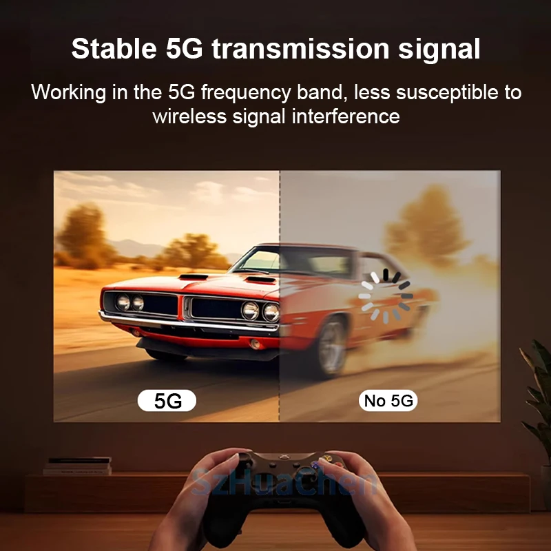 200M 4K Wireless HDMI Video Transmitter Receiver 5G HDMI KVM Extender 1 To 4 Splitter Meeting Mirror Display Adapter