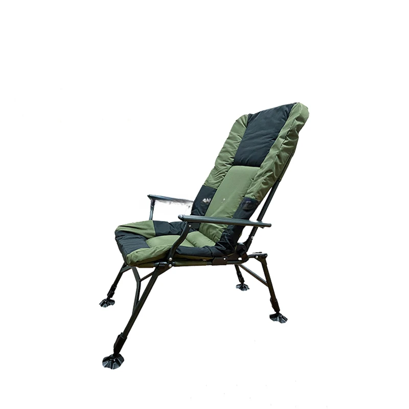 Luxury outdoor  Folding Carp fishing chair Collapsible Sleeping chair with 5cm thickness paddle for carp fishing