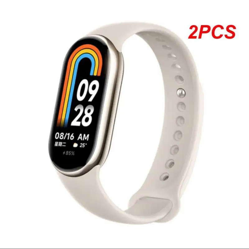 2PCS Watch Screen Protection Film Full Coverage Protective Cover 3d Hot Bending Film Waterproof Soft For Miui Bracelet 8