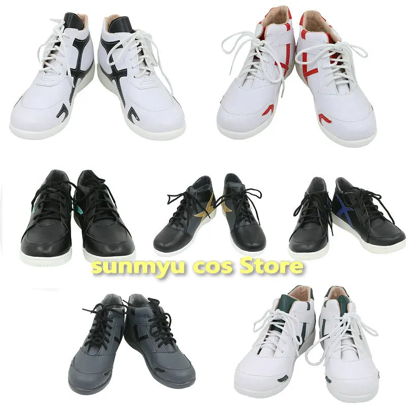 Haikyuu!!  Shoes Cosplay Hinata Shoyo Kageyama Tobio Sugawara Koushi White Black Grey Shoes