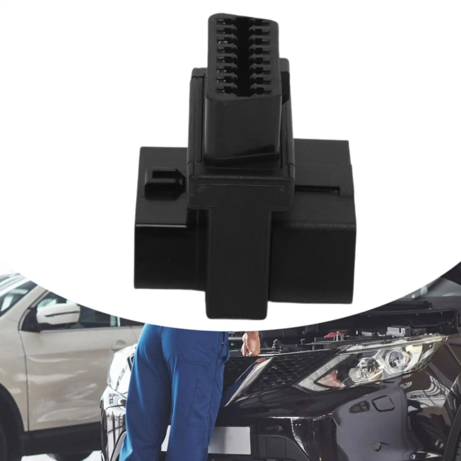 

Автомобильный разъем-удлинитель OBD2, профессиональный, полностью 16-контактный, 1 штекер на 2 гнезда