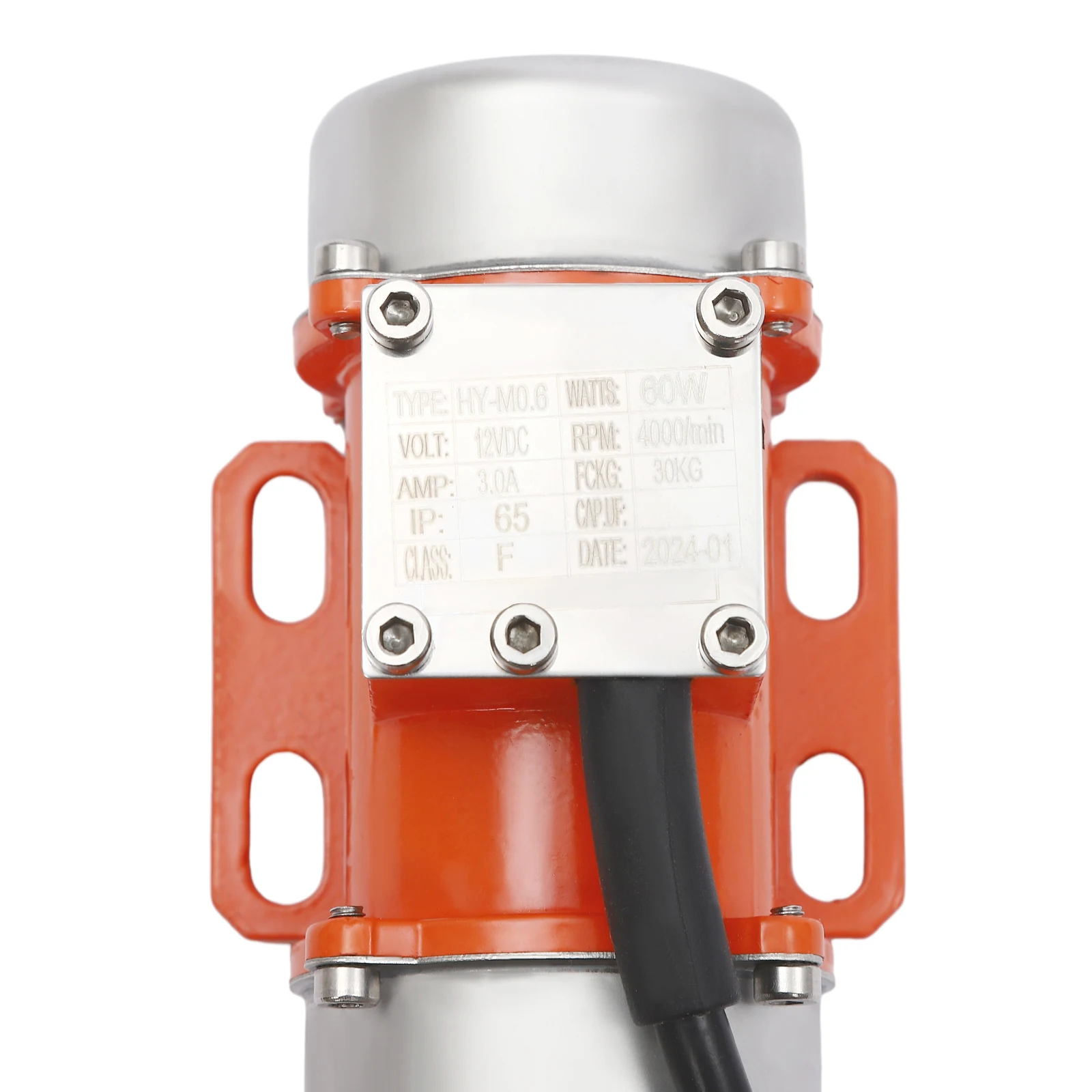 محرك اهتزاز كهربائي مع وحدة تحكم في السرعة 60 وات DC12V محرك عالي السرعة بدون فرشاة هزاز خرسانة صغير 4000 دورة في الدقيقة