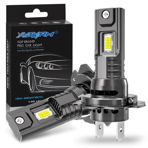 XSTORM H7 LED H1 H11 HB3 9005 HB4 9006 bombillas de faros de coche 60W 20000LM 6000K CSP para lámparas de automóvil Turbo Led accesorios de coche