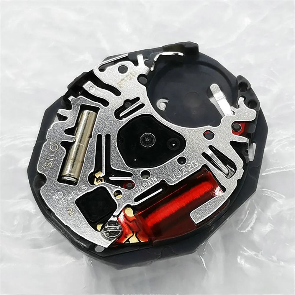 For VJ22B Watch Movement 3/6 O'clock Single Calendar 3 Pin Quartz Electronic Movement