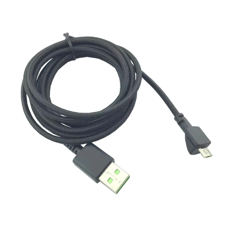Nylon Braided Micro USB Charging Cable For Razer Seiren Mini Microphone High Speed Micro USB Wires Microphone Cord Replacement