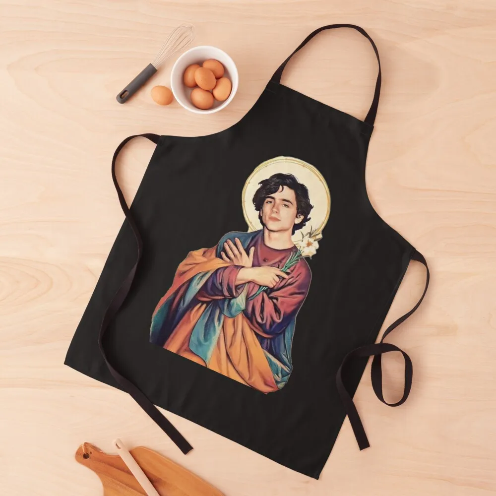 

Timothee Chalamet Saint Dieu classique Apron Art Things For The Home Kitchen Chef Things For The Kitchen Apron